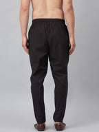 MULTI SHADES Men White Solid Trouser Style Pyjamas | Grocsy
