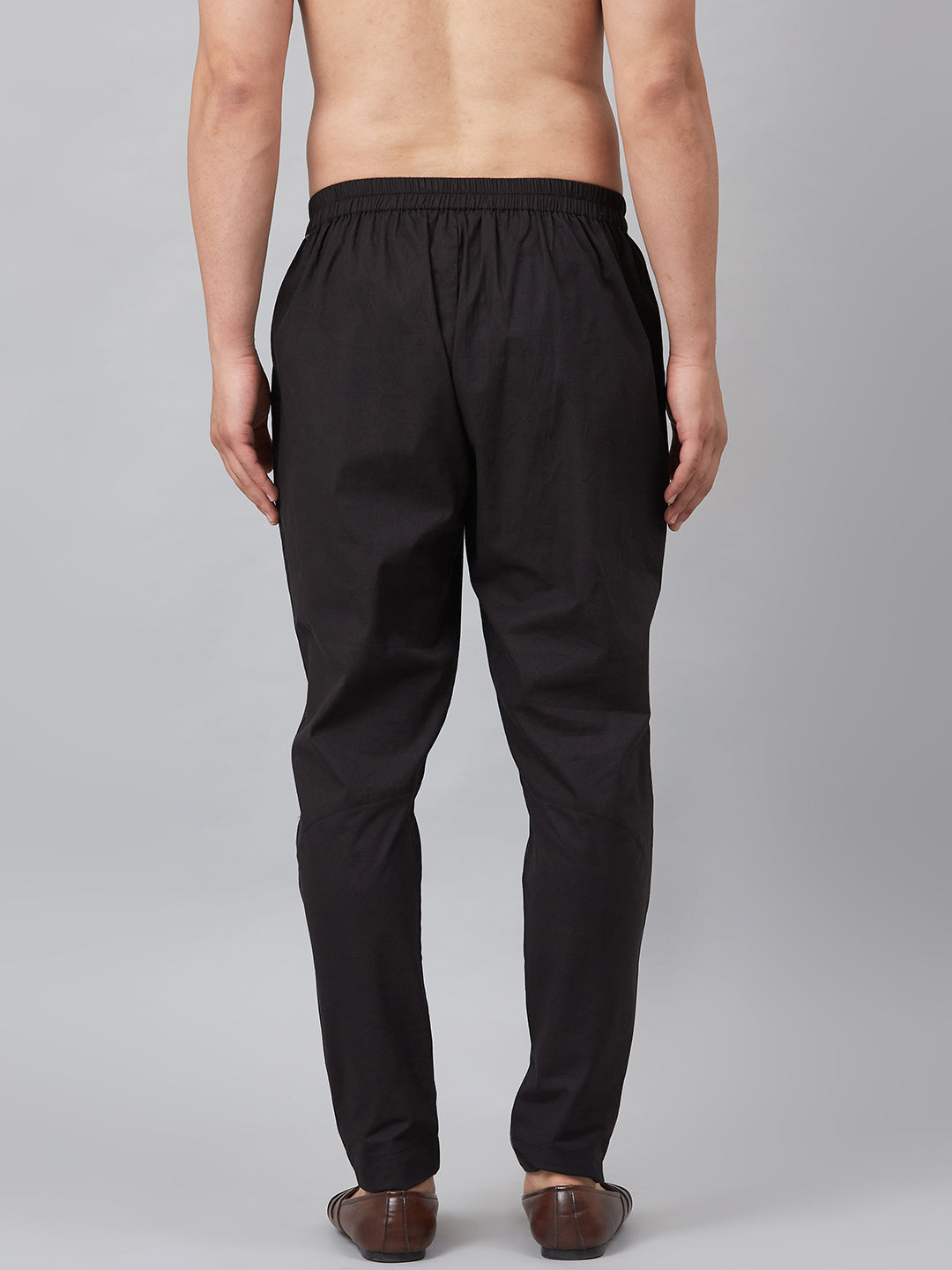 MULTI SHADES Men White Solid Trouser Style Pyjamas | Grocsy