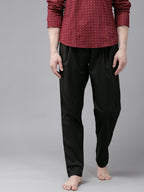 MULTI SHADES Men Black Solid Pyjamas | Grocsy