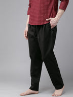 MULTI SHADES Men Black Solid Pyjamas | Grocsy