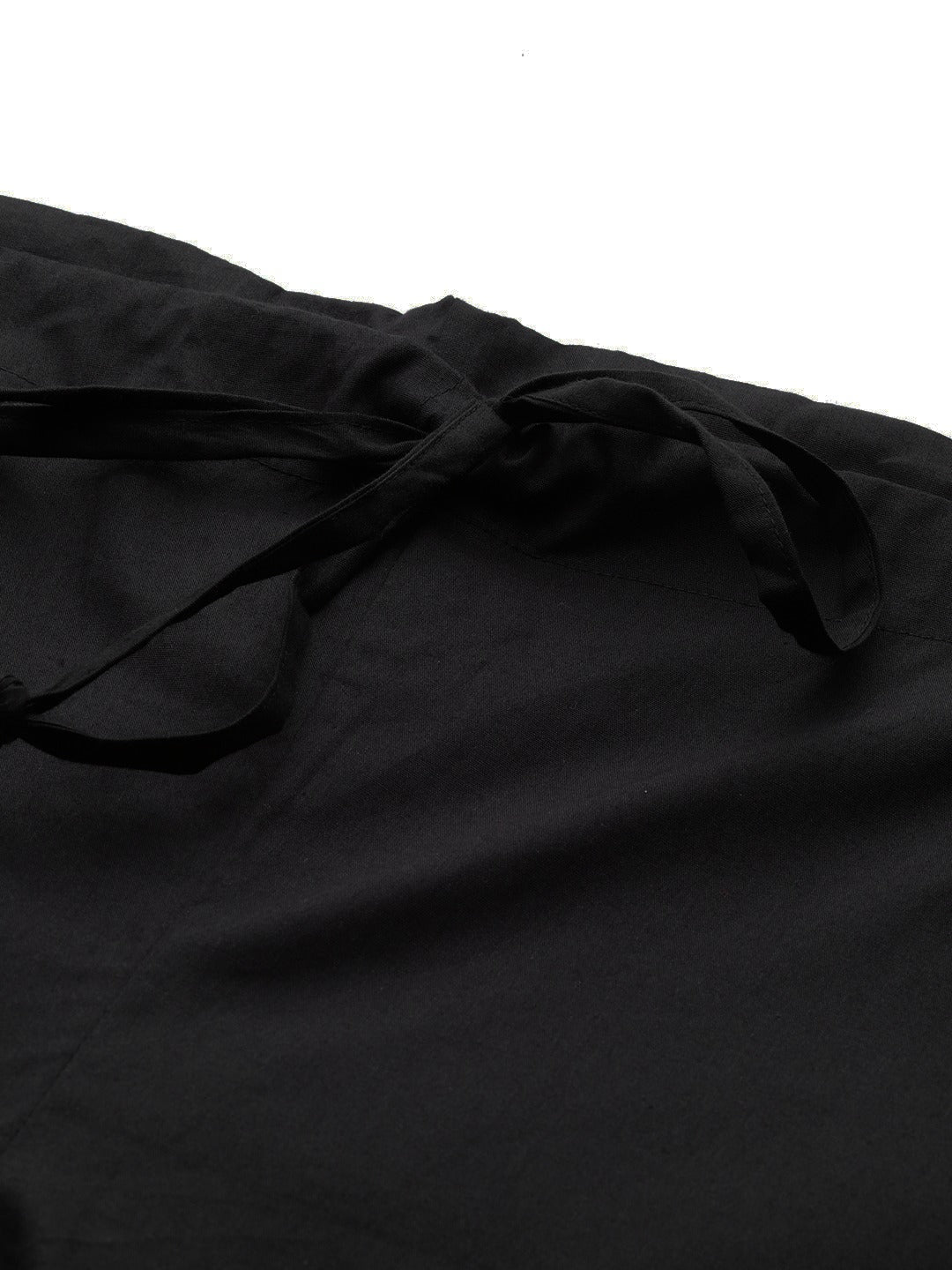 MULTI SHADES Men Black Solid Pyjamas | Grocsy