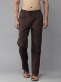 MULTI SHADES Men Brown Solid Pyjamas | Grocsy