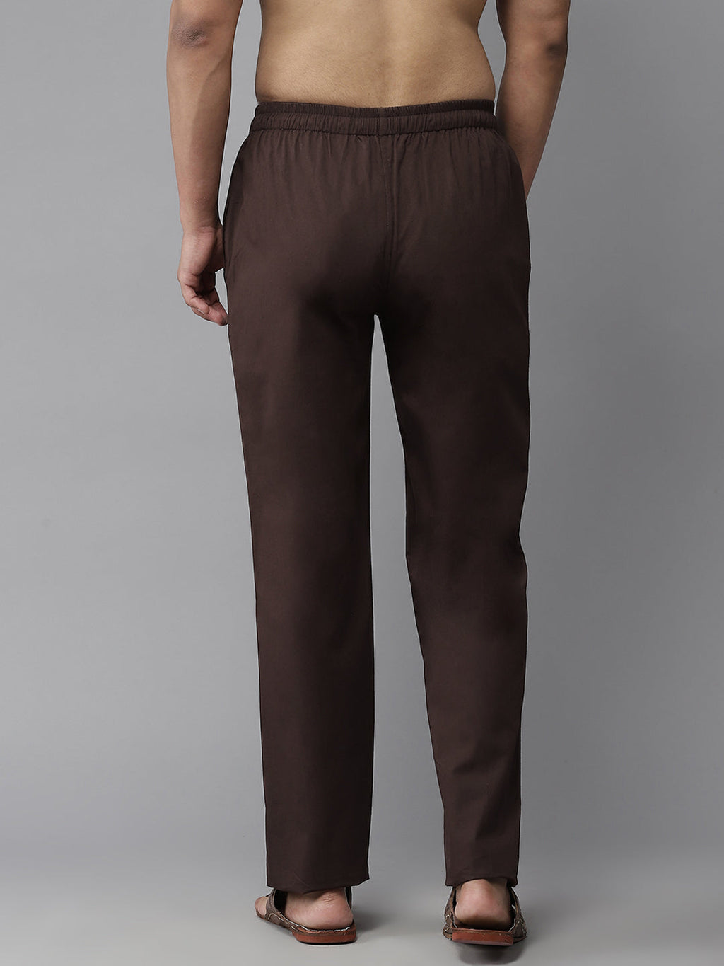 MULTI SHADES Men Brown Solid Pyjamas | Grocsy