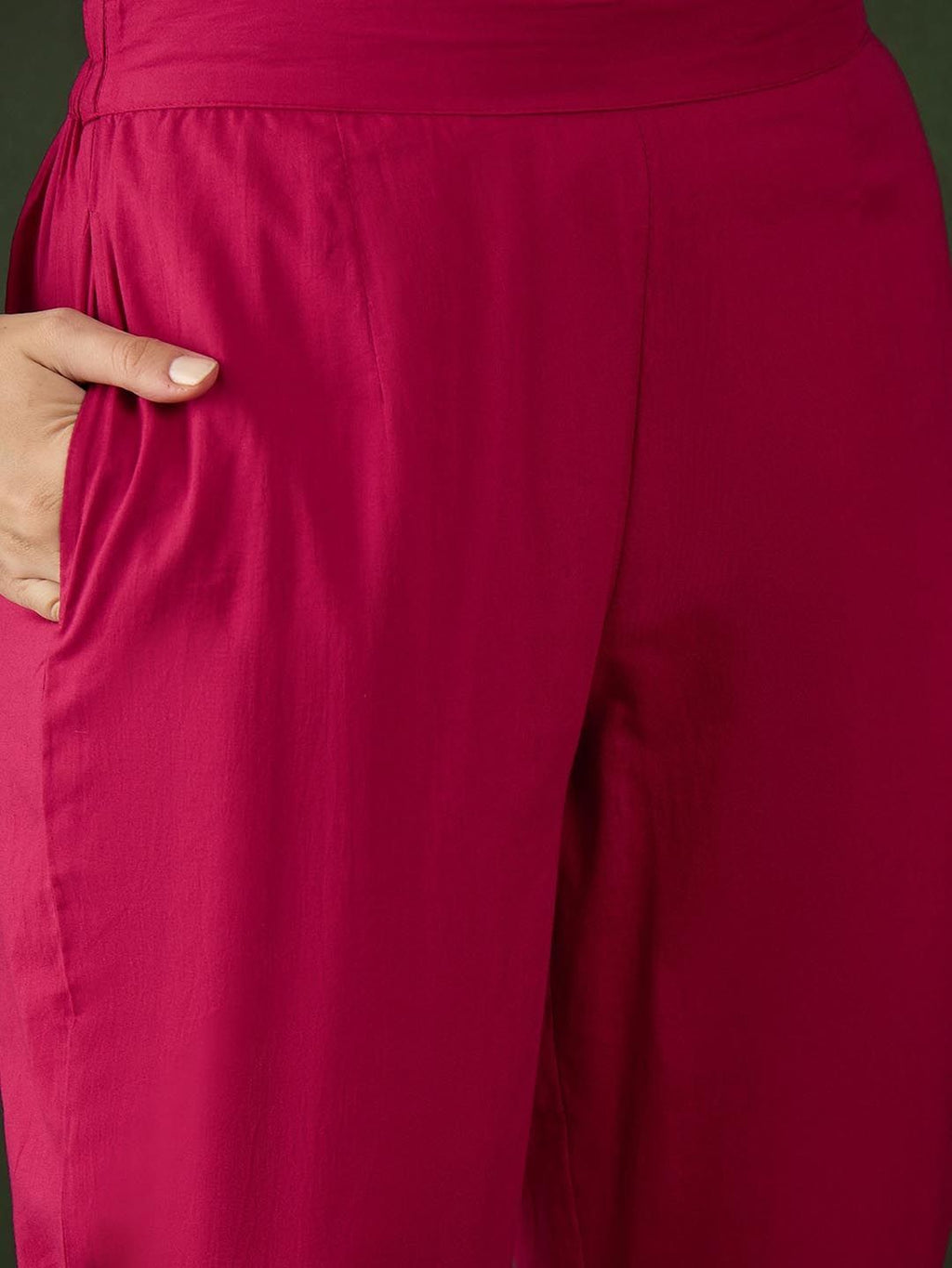 Sangria Embroidered Pure Cotton Kurta & Trouser | Grocsy