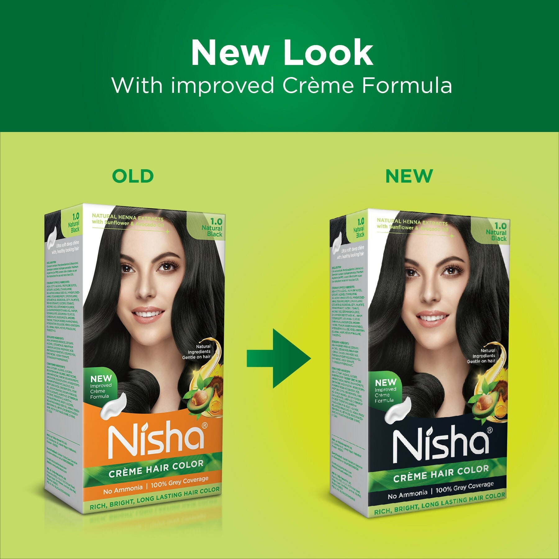 Nisha Creme Hair Color for Women - Natural Black | Grocsy
