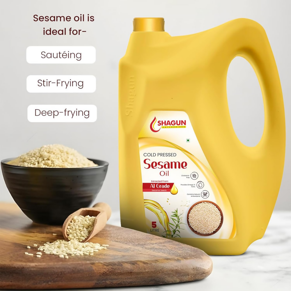Shagun Cold Pressed Sesame Oil | Grocsy
