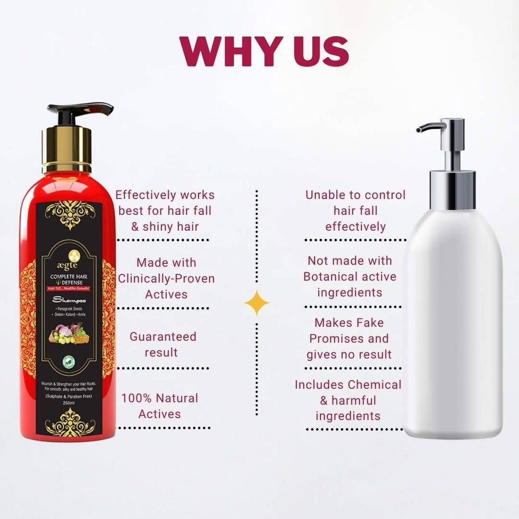 Aegte Complete Hair Defense Hair Fall Healthy Growth Shampoo | Grocsy