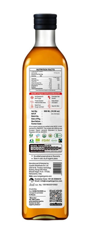 Mangal Organics Mustard Oil | Grocsy