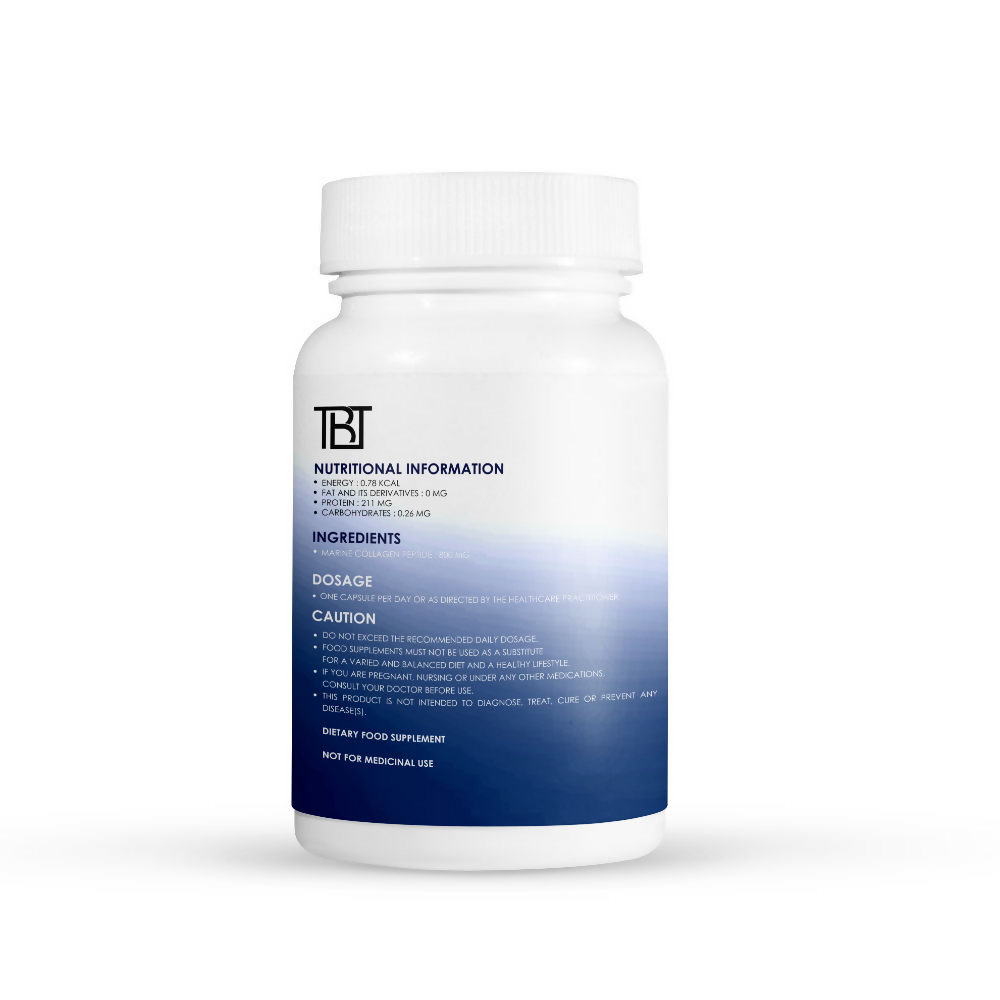 The Body Temple Marine Collagen Peptide 800mg for Healthy & Shiny Hair and Strong Nails | Grocsy