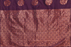 Vamika Purple Banarasi Jacquard Weaving Saree | Grocsy