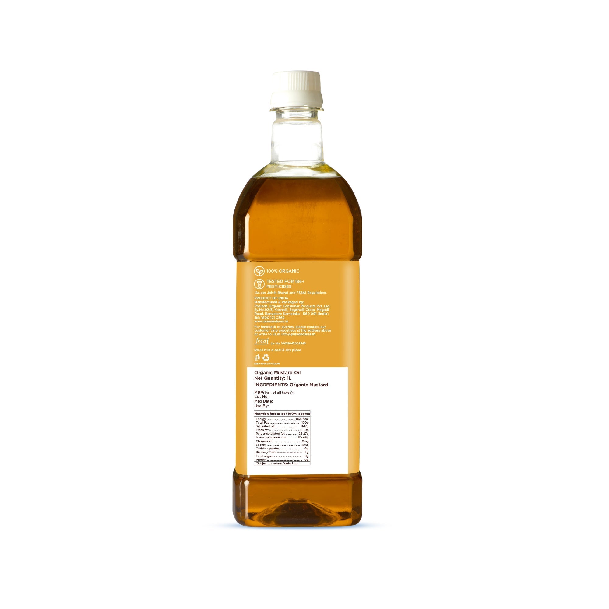 Pure & Sure Organic Mustard Oil