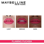 Maybelline New York Color Sensational Creamy Matte Lipstick / 630 Flaming Fuchsia | Grocsy