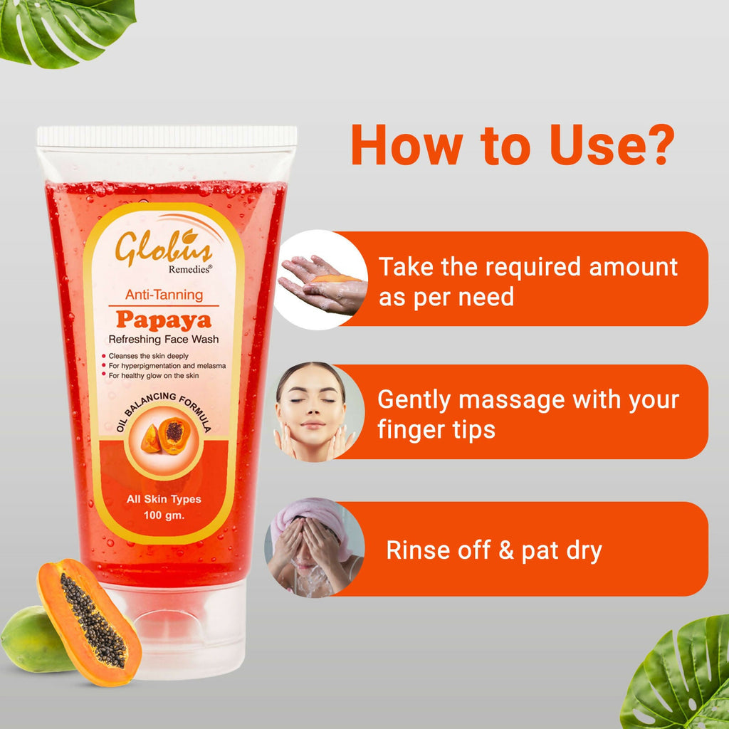 Globus Remedies Papaya Face Wash | Grocsy