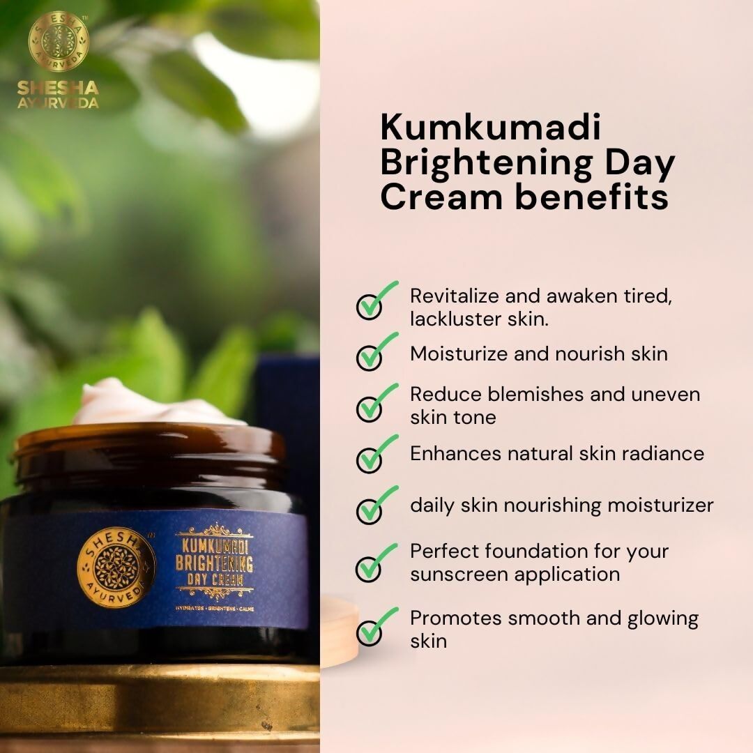Shesha Ayurveda Kumkumadi Brightening Day Cream | Grocsy