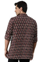 Janasya Men's Brown Cotton Kurta | Grocsy