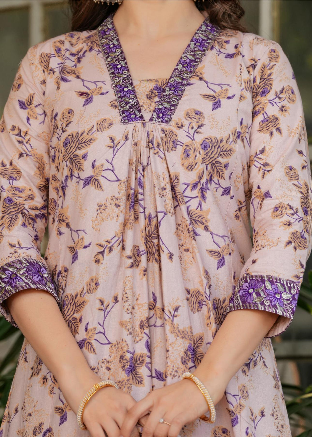 The52 Women's Printed Pure Cotton Fabric Straight Kurta, Pant and Dupatta Set | Grocsy