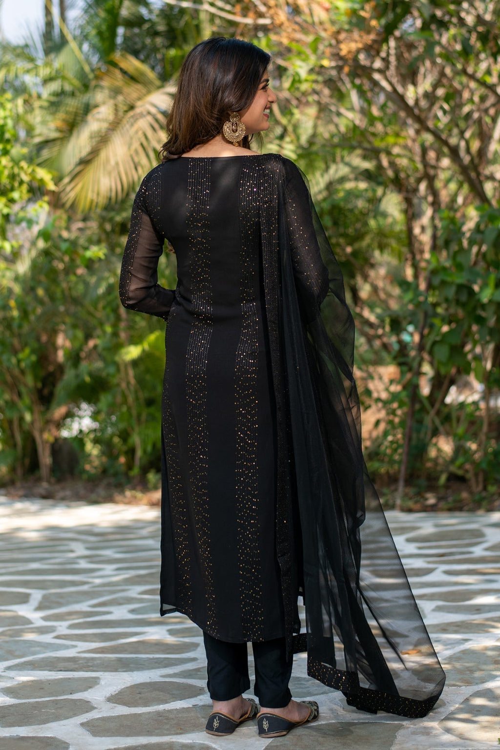 The52 Women Gorgeous Faux Georgette Fabric Straight Kurta, Pant and Dupatta Set | Grocsy
