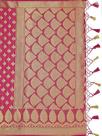 Mimosa Women's Mysore Silk Pink Saree | Grocsy