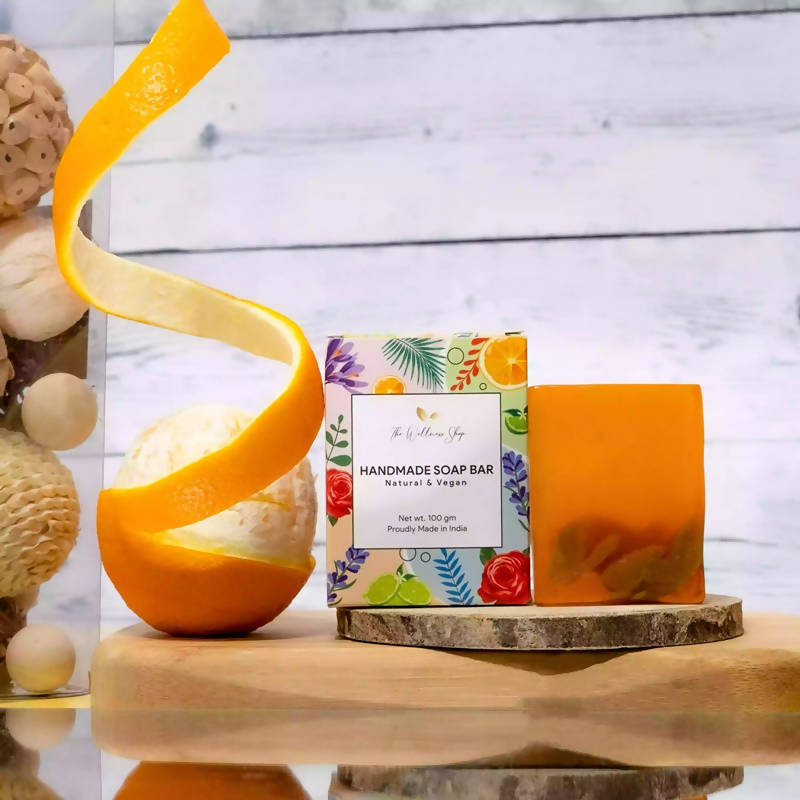 The Wellness Shop Vitamin C Enriched Orange Peel Handmade Soap | Grocsy