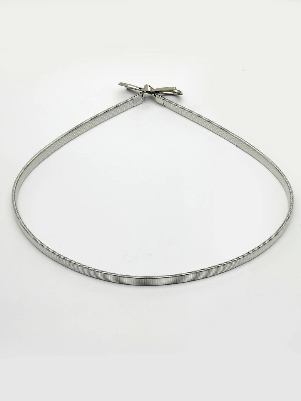 NVR Women Circular Silver Plated Stretchable Metal Belt | Grocsy