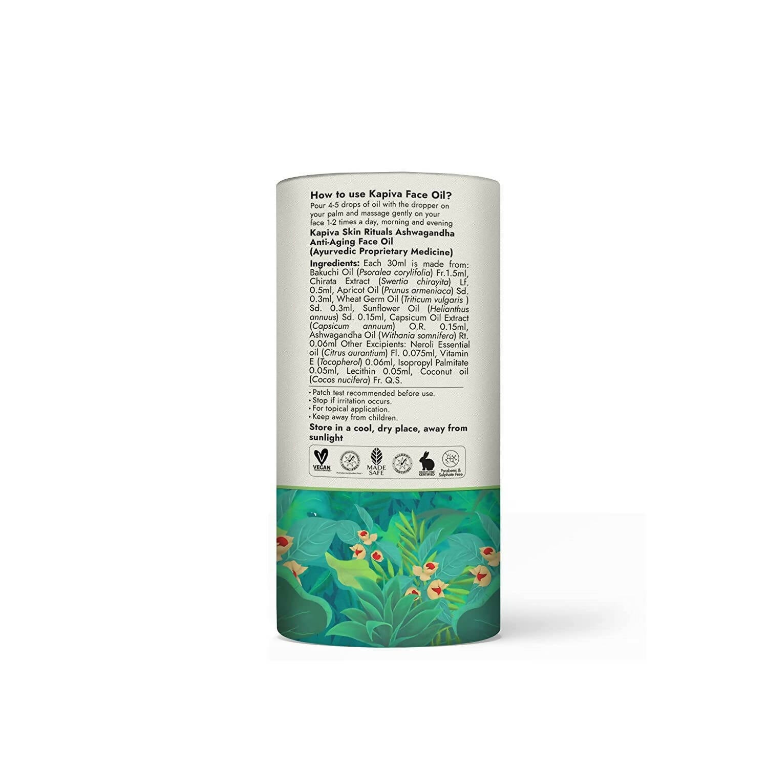 Kapiva Ayurveda Skin Rituals Ashwagandha Anti-Aging Face Oil | Grocsy