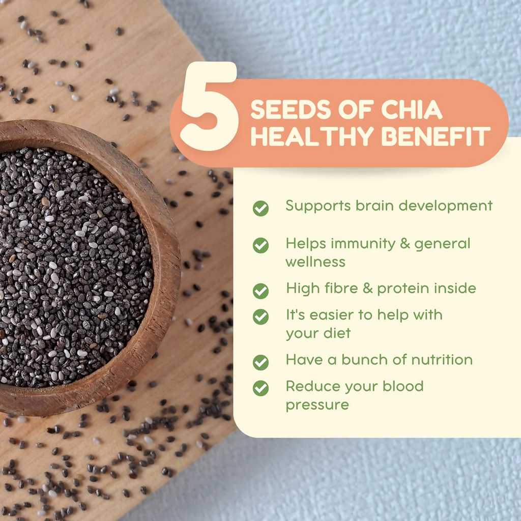 Vedas Kitchen Chia Seeds | Grocsy