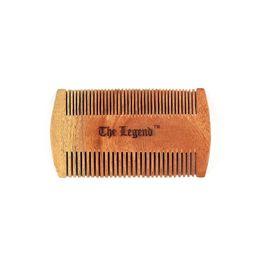 The Legend Organic Pure Neem Wood Comb For Beard | Grocsy
