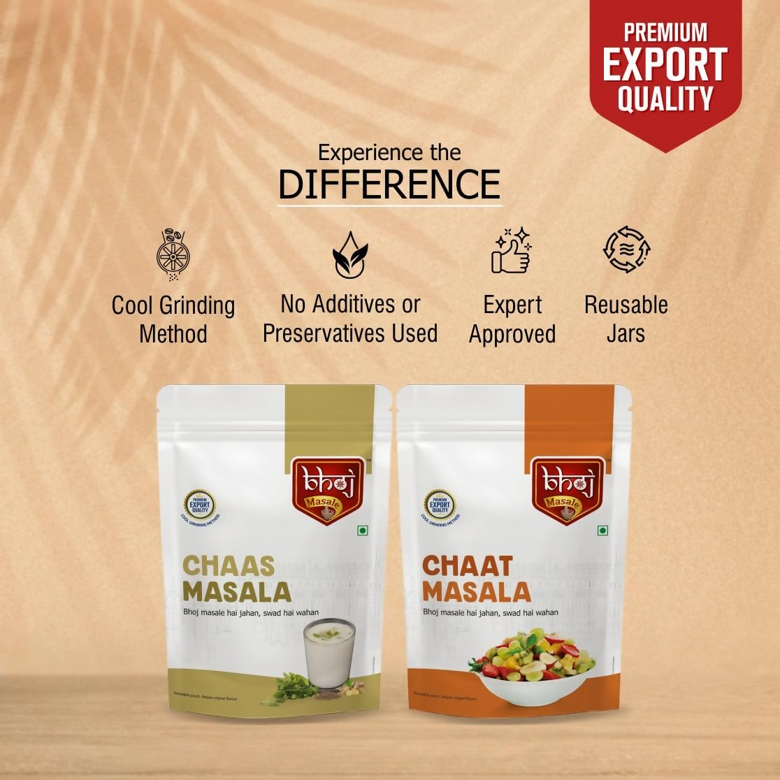 Bhoj Masale Chaas And Chaat Masala Powder | Grocsy