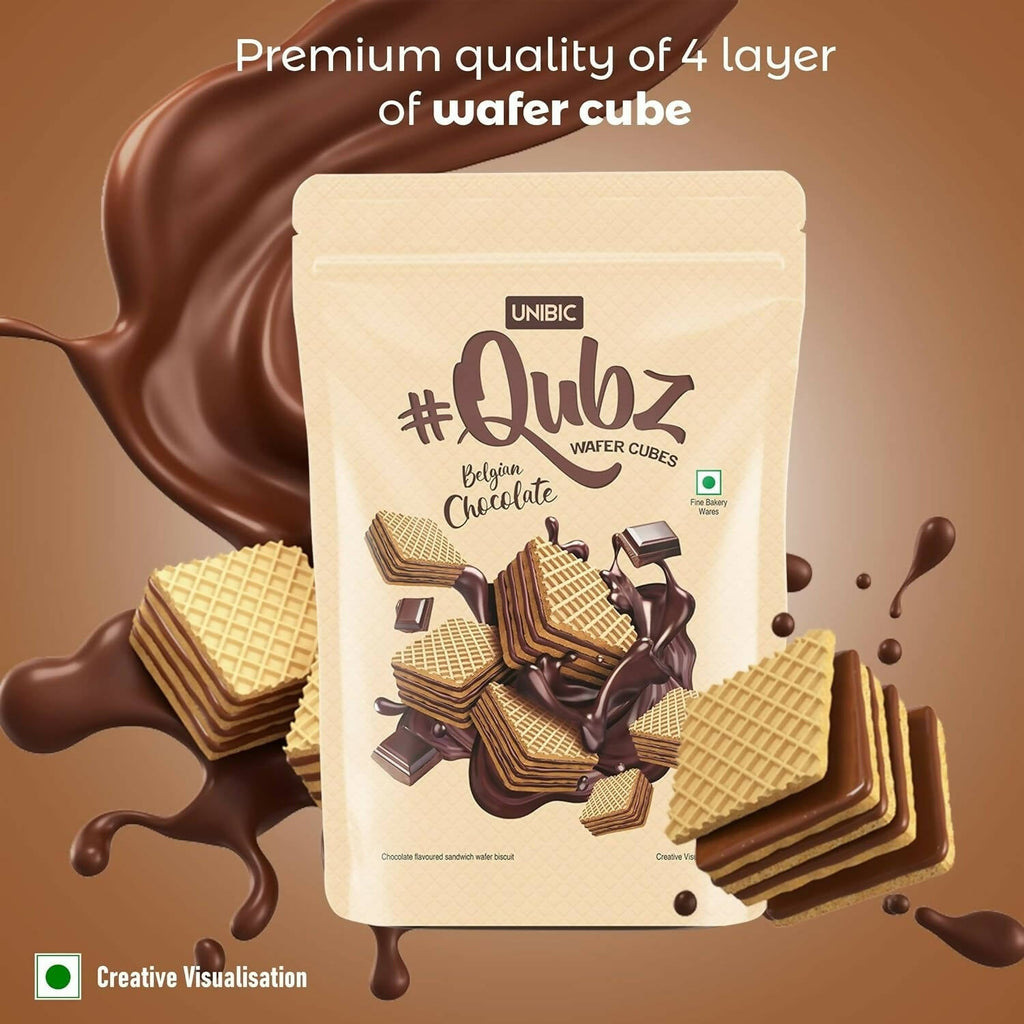 Unibic Qubz Wafer Biscuits Chocolate Flavour | Grocsy