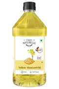 Farm Naturelle Cold Pressed Virgin Kachi Ghani Virgin Yellow Mustard Oil | Grocsy
