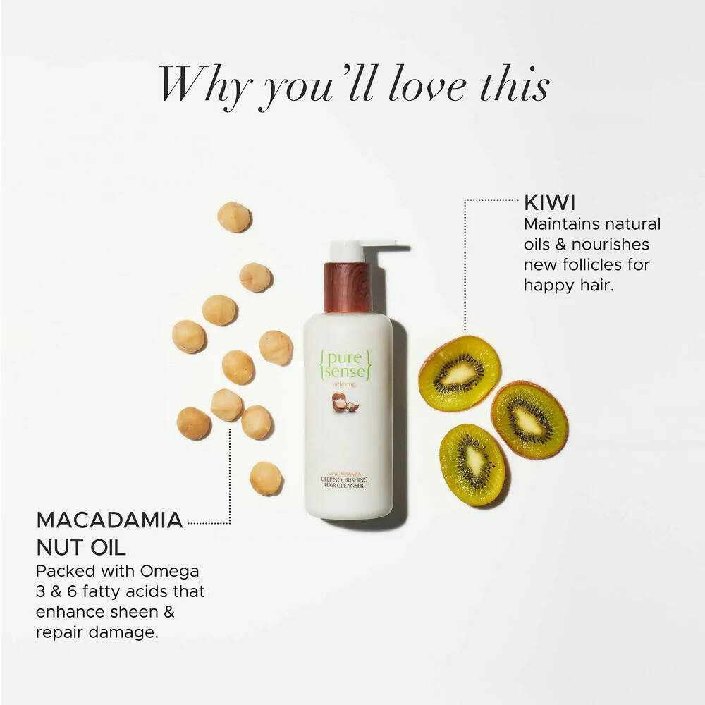 PureSense Relaxing Macadamia Deep Nourishing Hair Cleanser | Grocsy