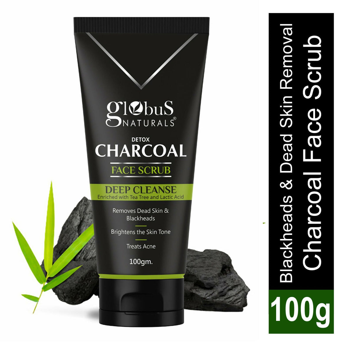 Globus Naturals Charcoal Scrub | Grocsy