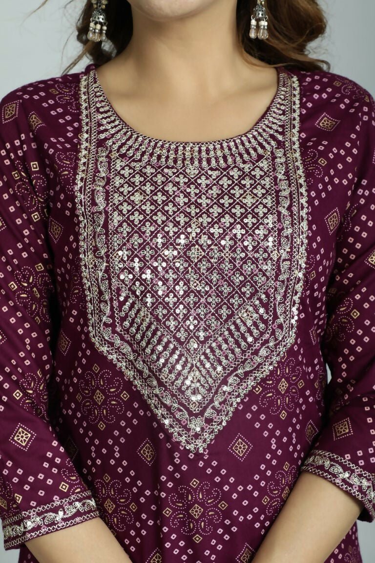 Alvano Women's Attractive And Stylish Rayon A Line Kurta With Pant And Dupatta | Grocsy