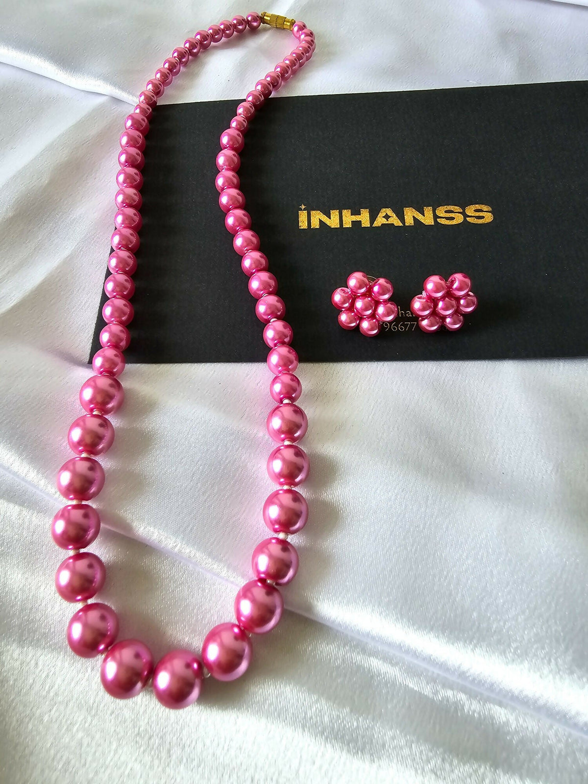 Inhanns Spectrum Everyday Pearl Sets - Single Strand - Pink | Grocsy