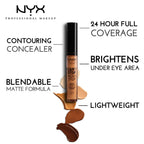 NYX Professional Makeup Can't Stop Won’t Stop Contour Concealer - Light Ivory | Grocsy