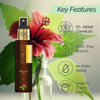 Pyoura Hibiscus Hair Mist Spray For Itchy Dry Scalp & Dandruff Non-Oily Heat Protection Hair Mist Tonic Supports Hair Growth | Grocsy