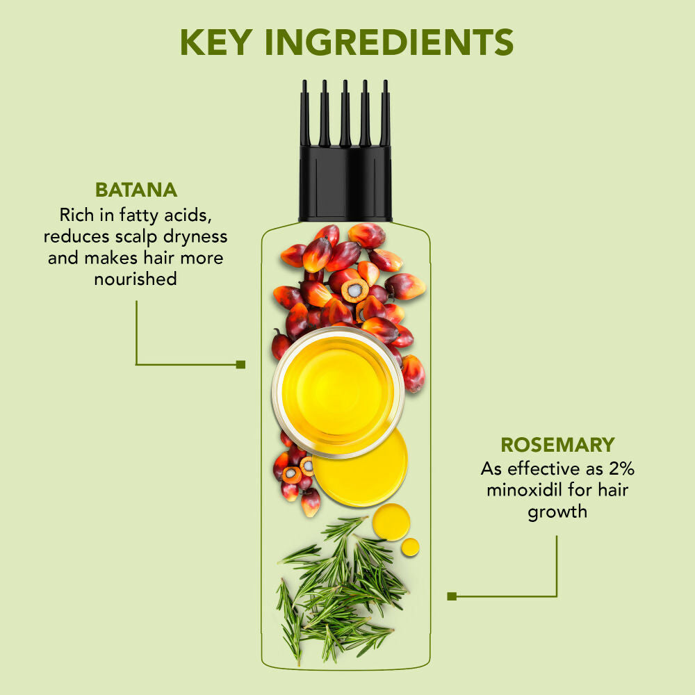 Botanic Hearth Rosemary & Batana Hair Oil | Grocsy