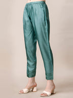 Embroidered Kurta With Pant & Dupatta Set, Multicolor - Hiral Fashion | Grocsy