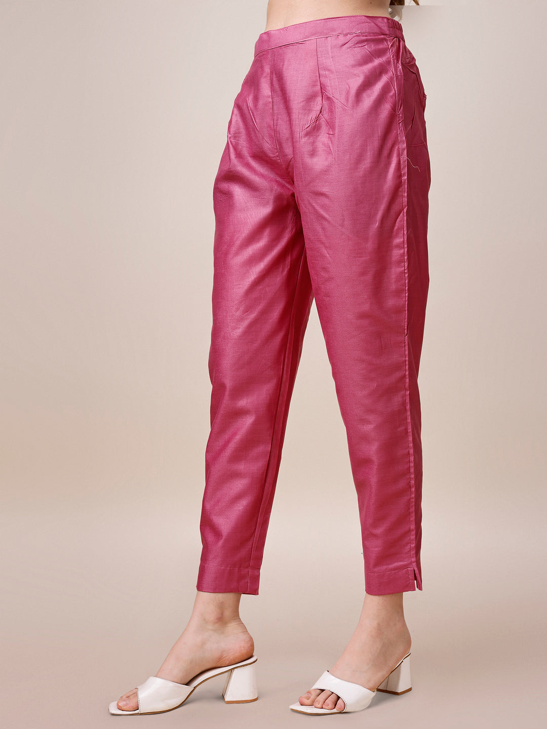 Embroidered Kurta With Pant And Dupatta Set, Multicolor - Hiral Fashion | Grocsy