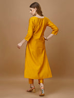 Hand Embroidered Kurta With Pant & Banarasi Dupatta Premium, Multicolor - Hiral Fashion | Grocsy