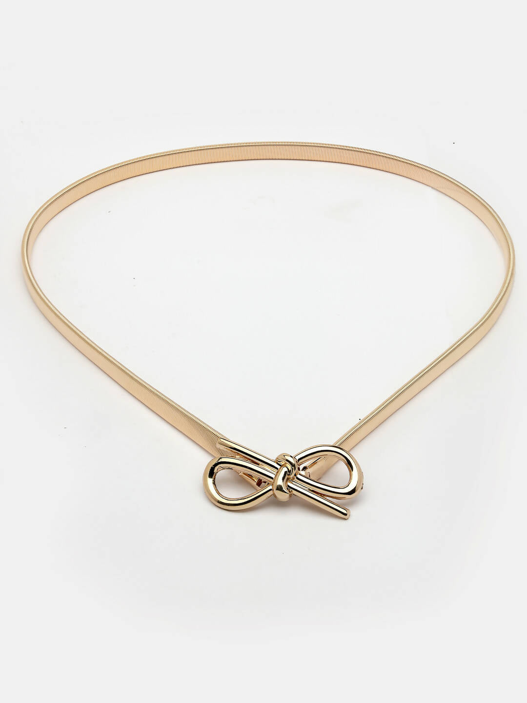 NVR Women Circular Gold-Polished Stretchable Metal Belt | Grocsy