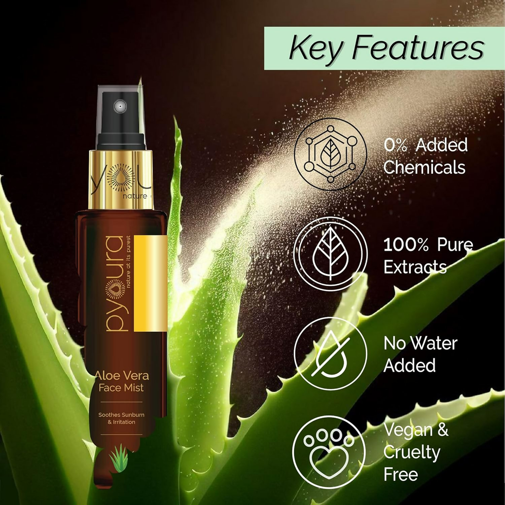 Pyoura Aloe Vera Hydrating No Gel Face Toner Mist | Grocsy