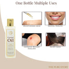 The Pure Story Natural Cold Pressed Coconut Hair Oil | Grocsy