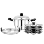 Pigeon Stainless Steel Hot 20 Idly Pot/Idly Maker with Steamer | Grocsy