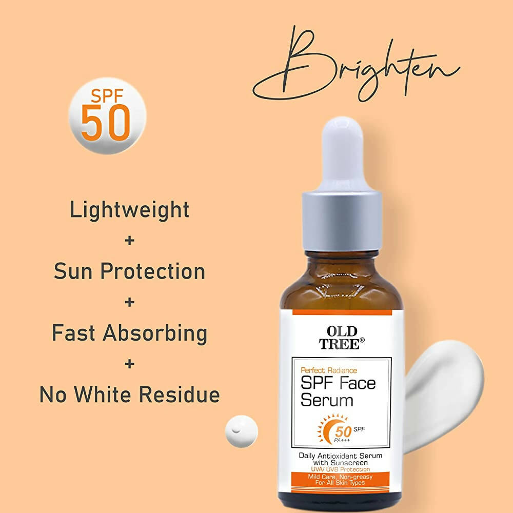 Old Tree SPF Face Serum with SPF50 for Sun Protection | Grocsy