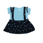 NammaBaby Baby Girl's A-Line Mini Frock Dress - Blue 117 | Grocsy