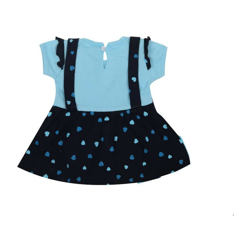 NammaBaby Baby Girl's A-Line Mini Frock Dress - Blue 117 | Grocsy