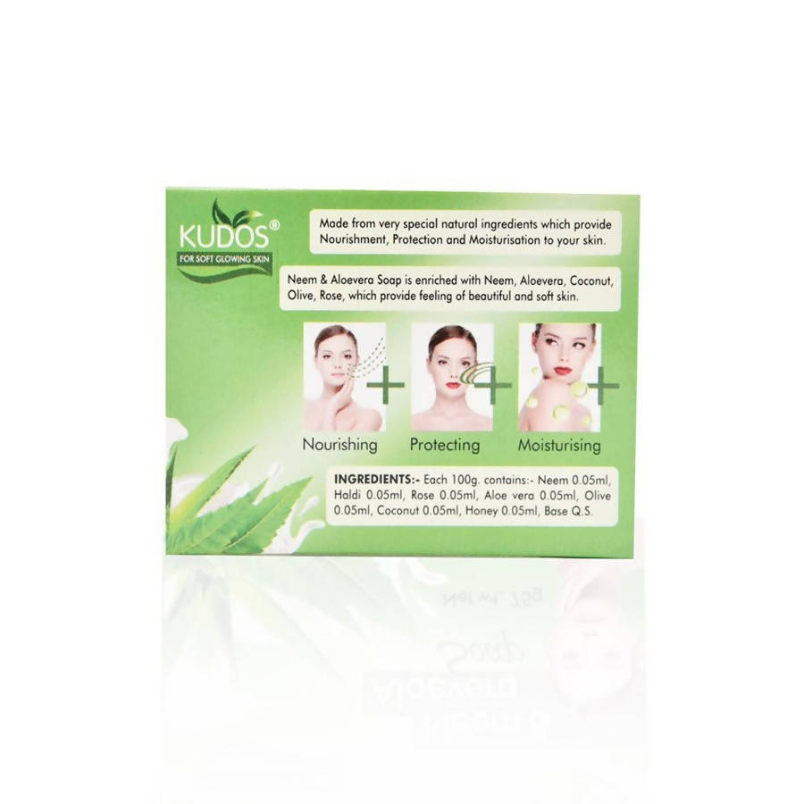 Kudos Ayurveda Neem & Aloevera Soap | Grocsy