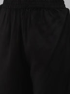 Yufta Women Black Yoke Design Thread Work Kurta with Trouser | Grocsy