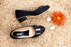 Tiny Bugs Girls Party Wear Ballerinas - Black | Grocsy